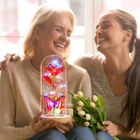 Beferr LED-lit rose highlights any room with soft warmth
