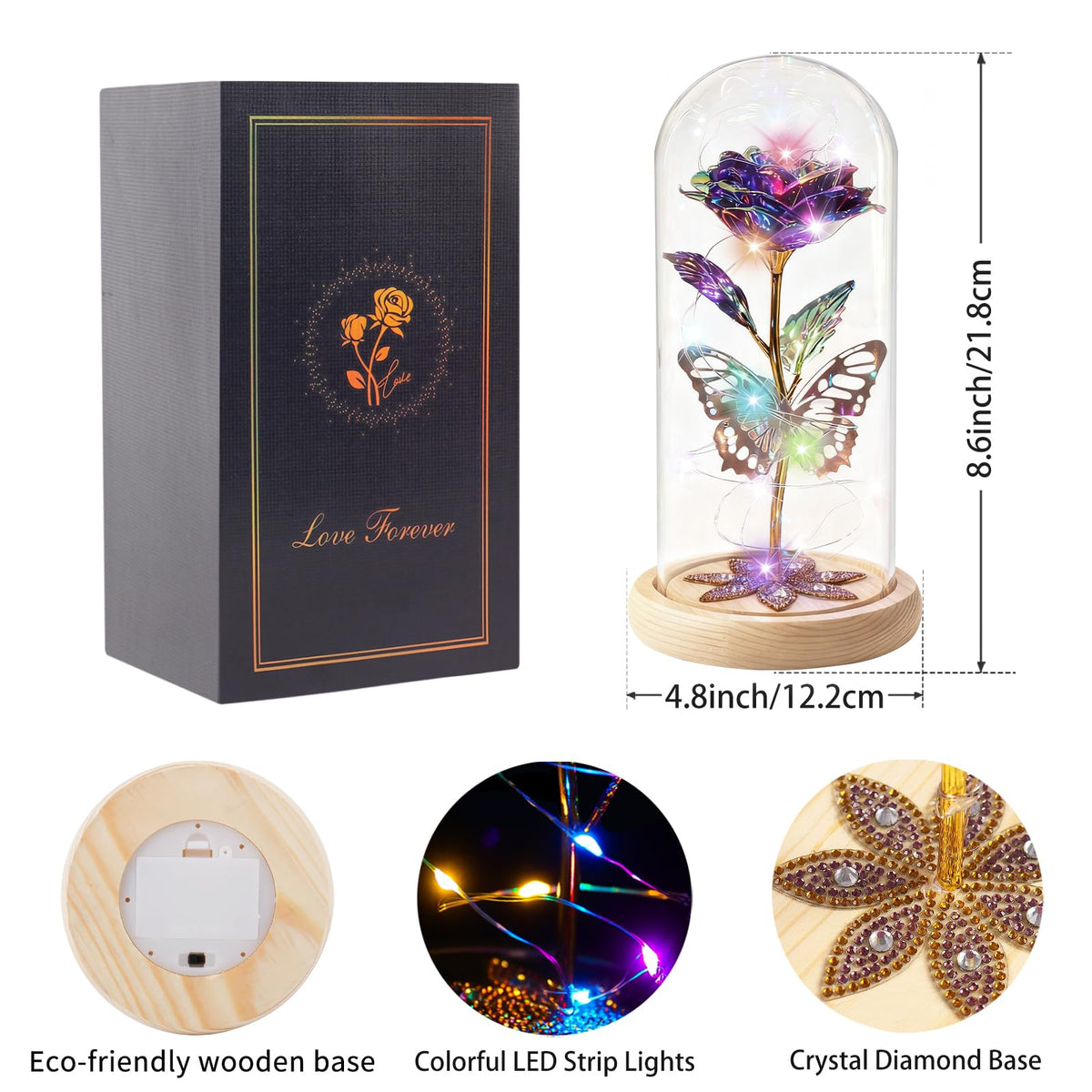Beferr luxury gift box with rose—premium packaging for birthdays and anniversaries.