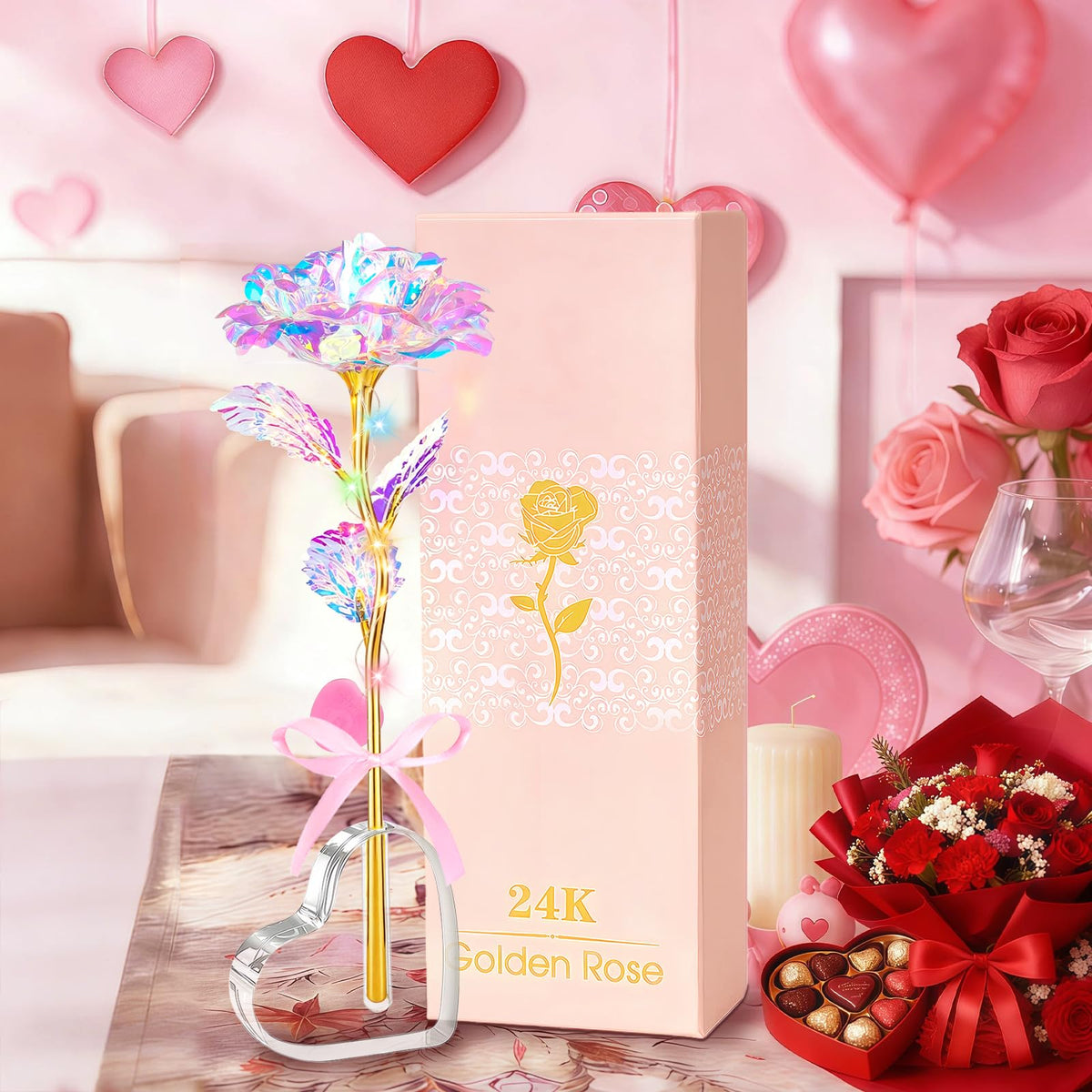 Beferr eternal rose adds ambience to birthdays, anniversaries, and festive home moments.