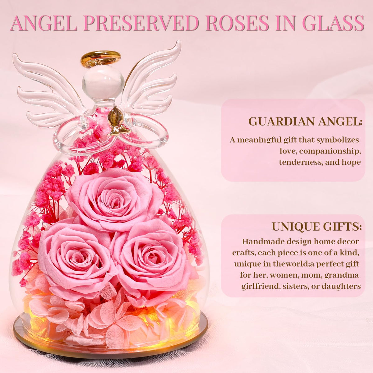 Beferr Preserved rose gift for mom, grandma, or wife.