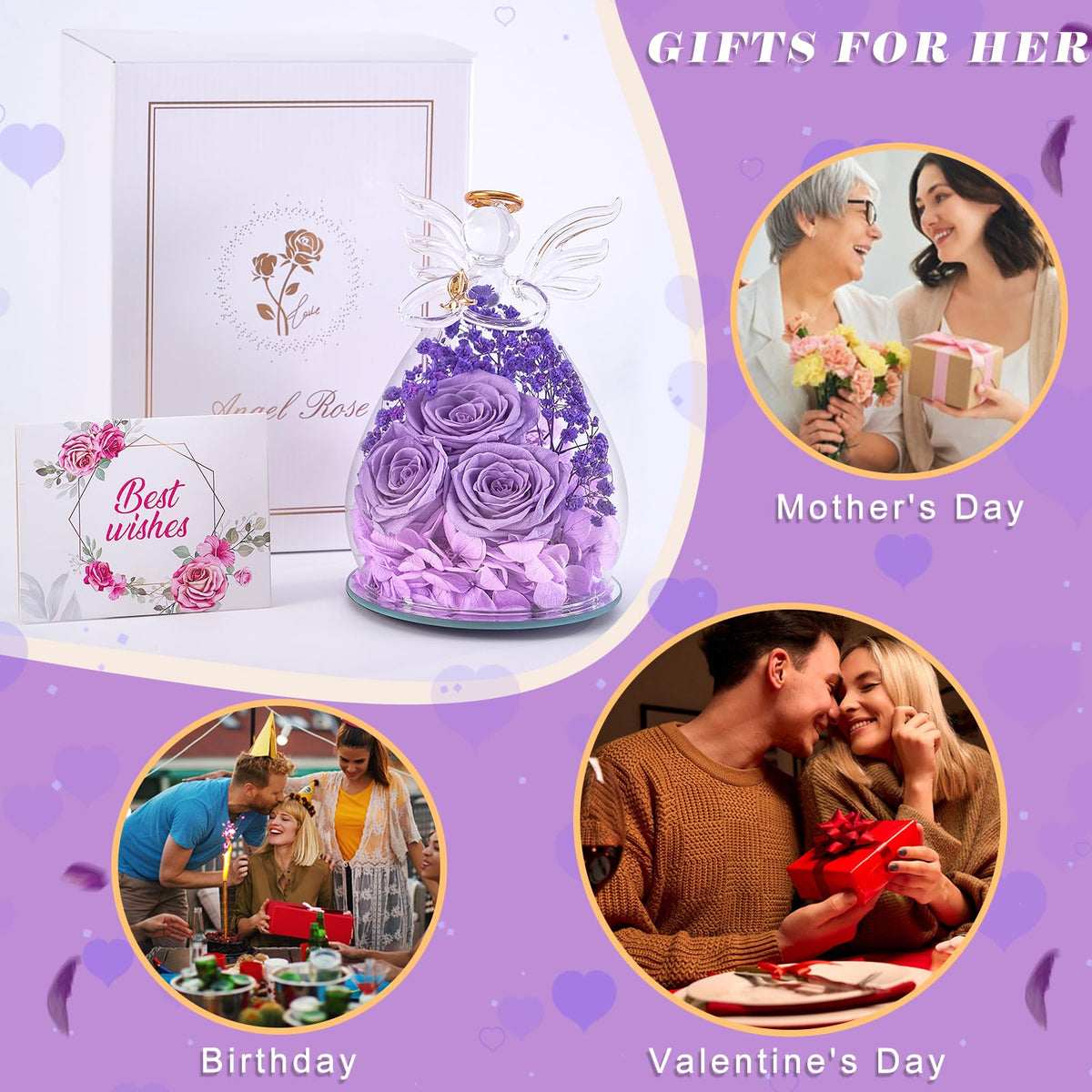 Beferr guardian angel figurine provides comfort and tasteful sympathy decor.