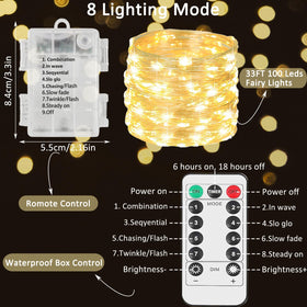 Beieverluck remote-control fairy lights provide quick ambience changes for parties and holidays.
