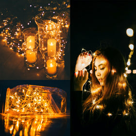 Beieverluck 33ft wedding and Christmas decor lights for festive backdrops.
