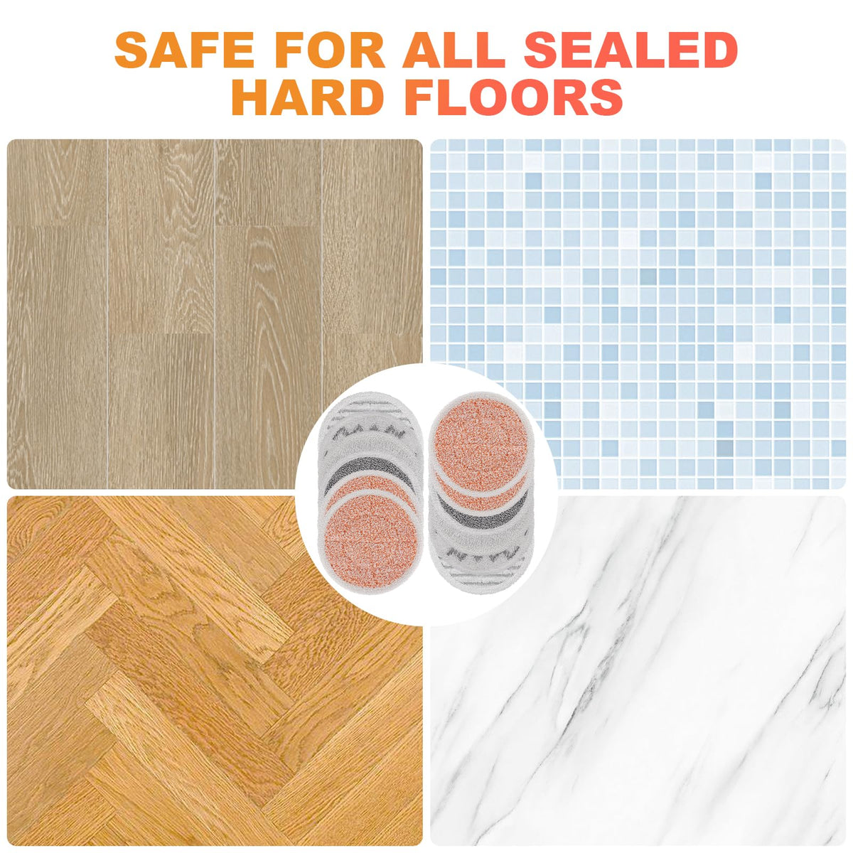 BeiLan soft scrub pad for light dirt on hardwood floor.