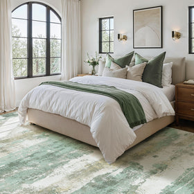 Beimo machine-washable 8x10 rug ready for easy cleaning and care