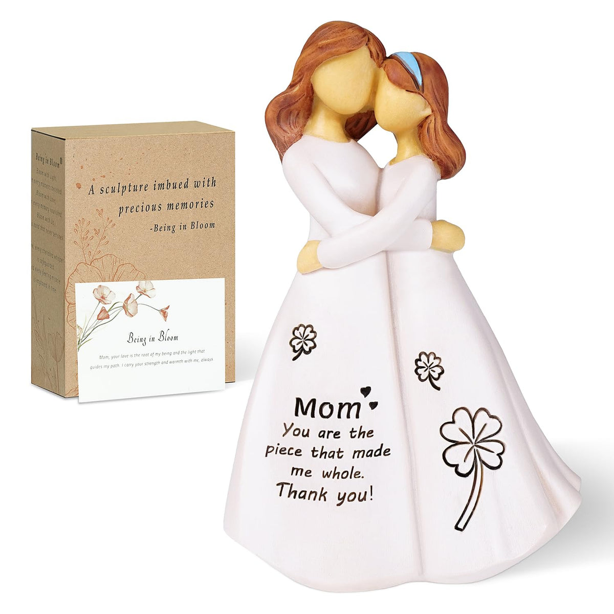 Being in Bloom mother-daughter figurine in five-point-two-inch size for display
