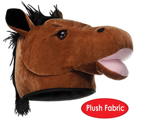 Beistle plush horse head hat textured mane for bold photo moments