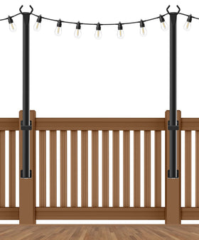 Beizelte 2-pack 5ft poles setup for outdoor lighting and stability