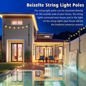 Beizelte galvanized steel poles emphasize rugged durability outdoors