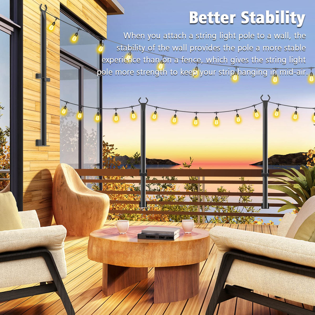 Beizelte poles with rust-resistant coating extend outdoor life