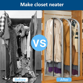 Belinlen garment bag safeguards outfits during travel and hotel stays.