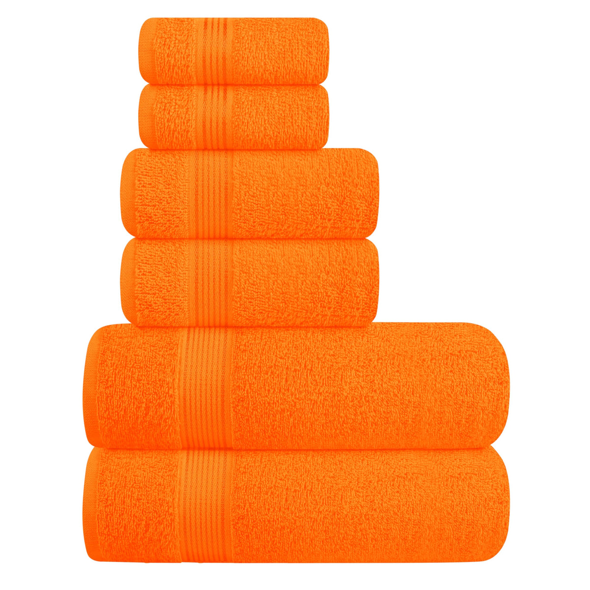 Belizzi Home Ultra Soft 6-Pack bath towels 28x55 inches for daily comfort and absorbency.
