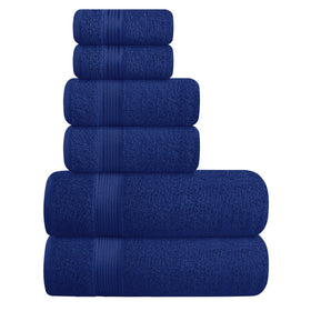 Belizzi Home Ultra Soft bath towel 28x55 in navy; plush and absorbent for daily use
