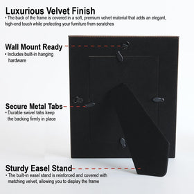 BELLA BUSTA wall mounting clips show versatile hanging options