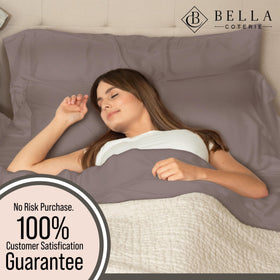 18-inch deep pocket keeps the fitted sheet secure on a plush mattress.