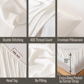 BC Bella Coterie bamboo viscose king sheet set soft-detail shows silky texture for cool sleep.