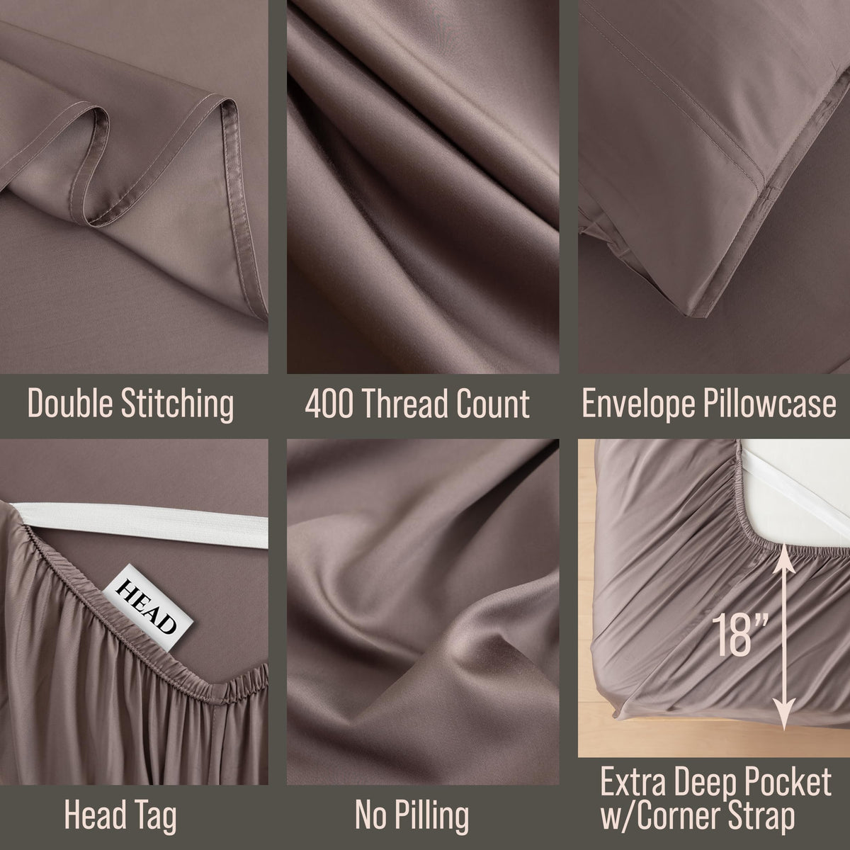 Bella Coterie luxury bamboo sheet set gently draped on mattress.