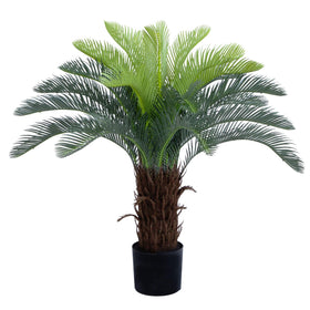 Bellacat cycad tree full appearance with lifelike leaves for vivid home or outdoor decor.