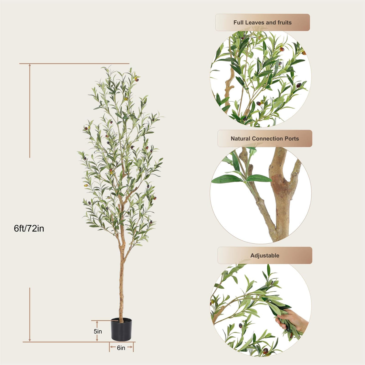 Bellacat 6ft tree includes a simple pot for easy placement