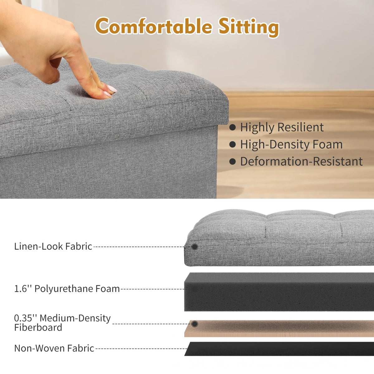 BelugaHelper dark gray fabric blends with most decors and textures.