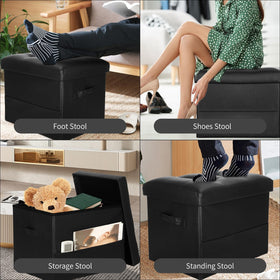 BelugaHelper cushioned ottoman with thickened foam provides extra comfort.