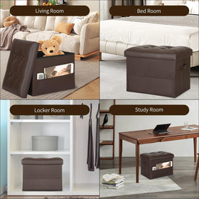 BelugaHelper foldable footstool collapsed for compact storage and easy setup.