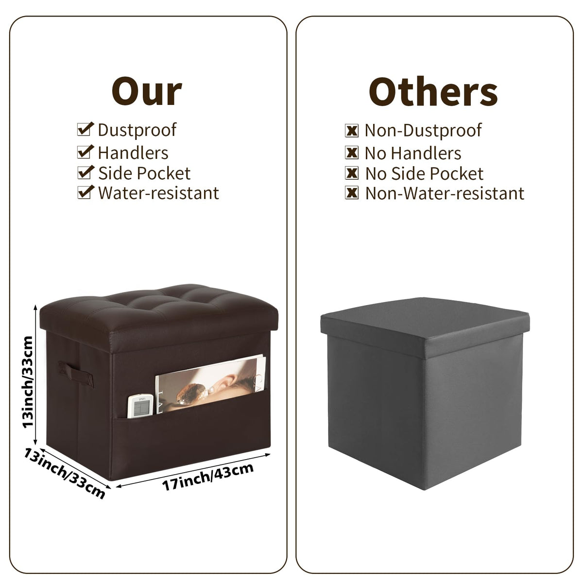 BelugaHelper hidden storage compartment view keeps clutter out of sight.