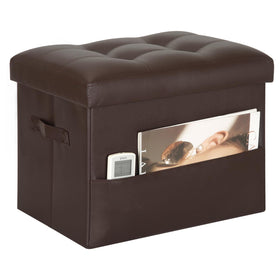 BelugaHelper storage ottoman footstool extended for versatile seating and extra space.