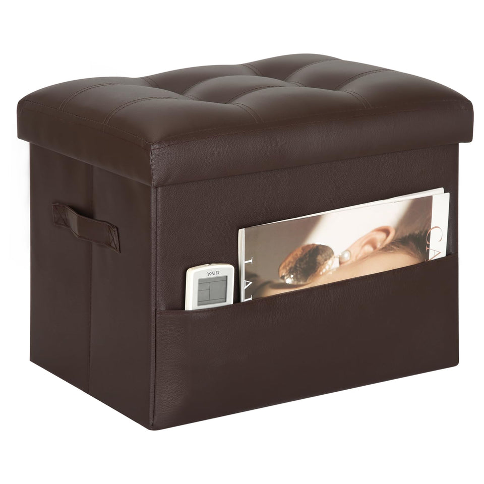 BelugaHelper storage ottoman footstool extended for versatile seating and extra space.