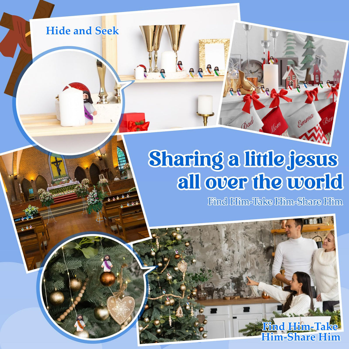 Bememo Easter gift Jesus dolls 100 pieces for sharing