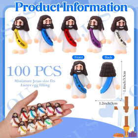 Bememo Jesus loves you doll closeup — vivid text on a smooth, kid-friendly figure