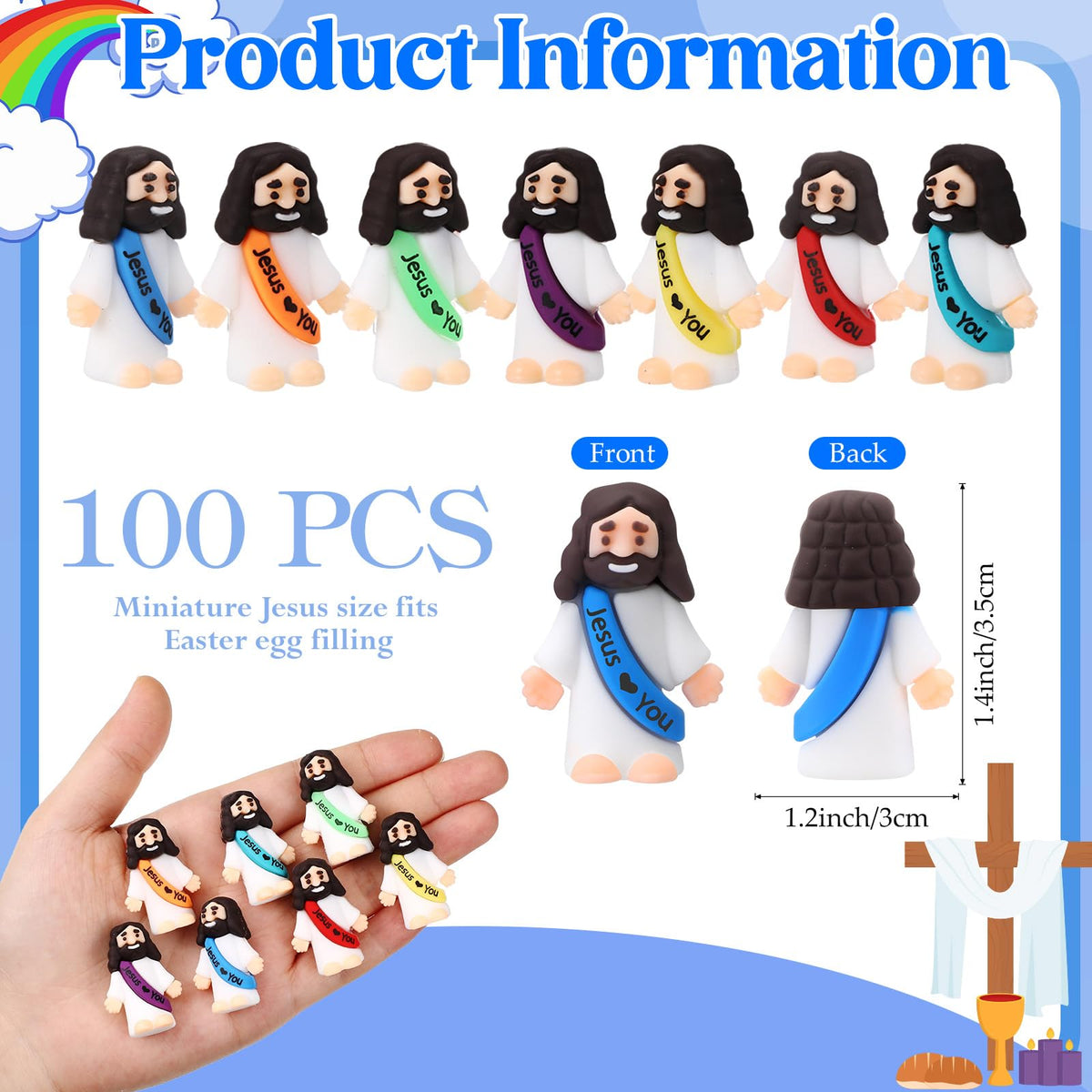 Bememo Jesus loves you mini doll for gifts and classroom use