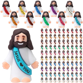 Bememo little Jesus figure colorful pack — durable rubber miniatures for Easter and events