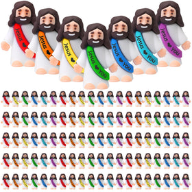 Bememo little Jesus figure with rainbow colors for Easter decor