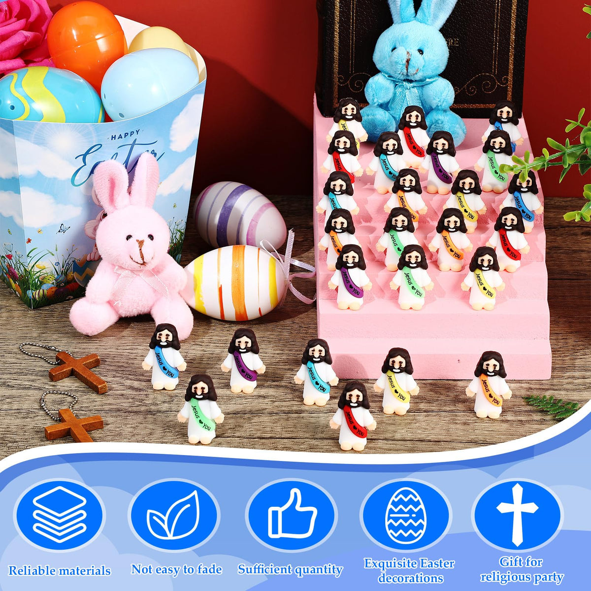 Bememo rubber little Jesus figurines with smooth durable finish