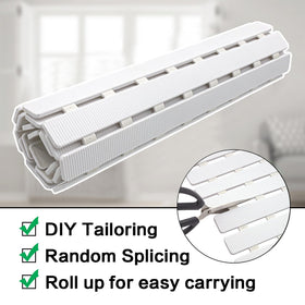 BEMISO cut-to-fit shower mat for a precise tub fit.