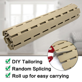 BEMISO Shower Mat brown color complements bathroom decor with modern style