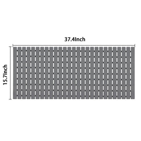DIY cuttable design fits most tubs and bathroom layouts.