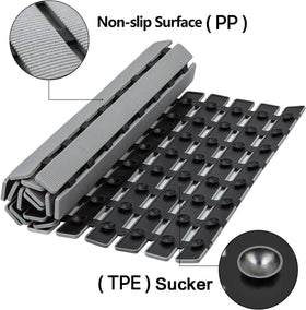 Bemiso shower mat drain holes design for quick drainage