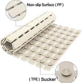 BEMISO shower mat drain holes drain water quickly