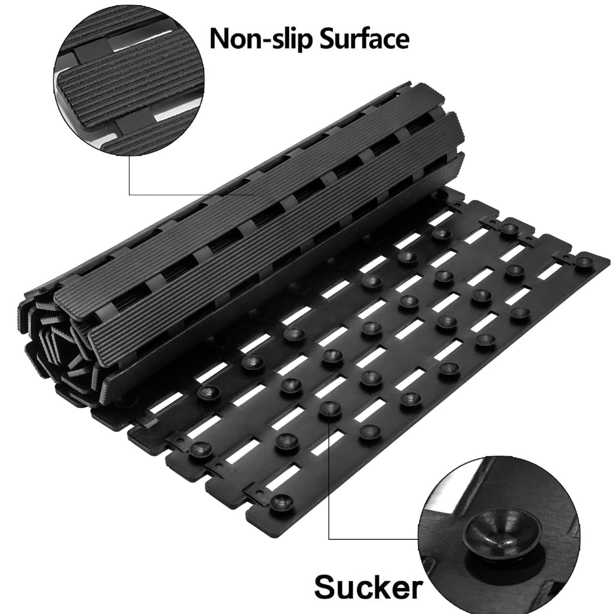 Bemiso mat shows drain holes for quick water drainage