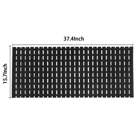 Neutral black Bemiso mat complements most bathroom styles