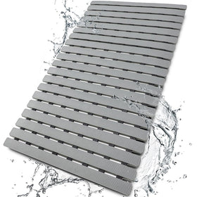 Bemiso shower mat close-up showing strong suction cups for secure grip