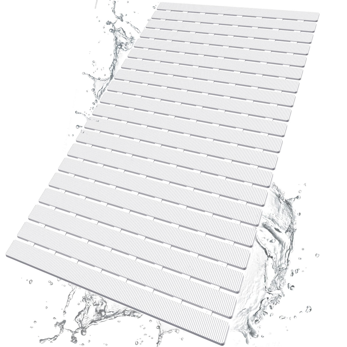 BEMISO shower mat with suction cups for a secure grip in tub or shower.