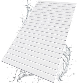 BEMISO shower mat with suction cups for a secure grip in tub or shower.