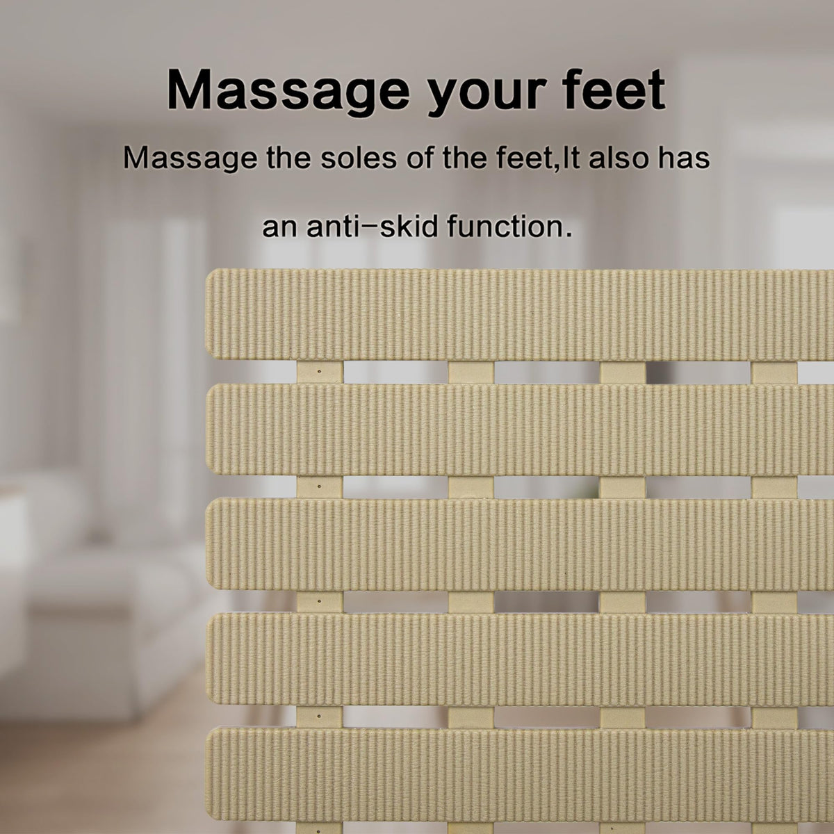 BEMISO Shower Mat textured surface providing anti-slip footing on wet tiles