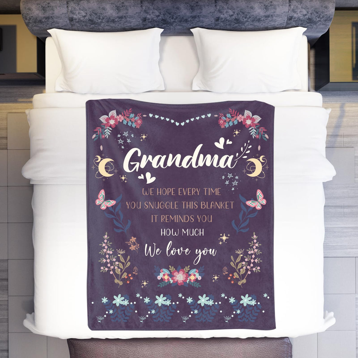 BeneCharm Grandma Blanket durable stitching showing quality construction.
