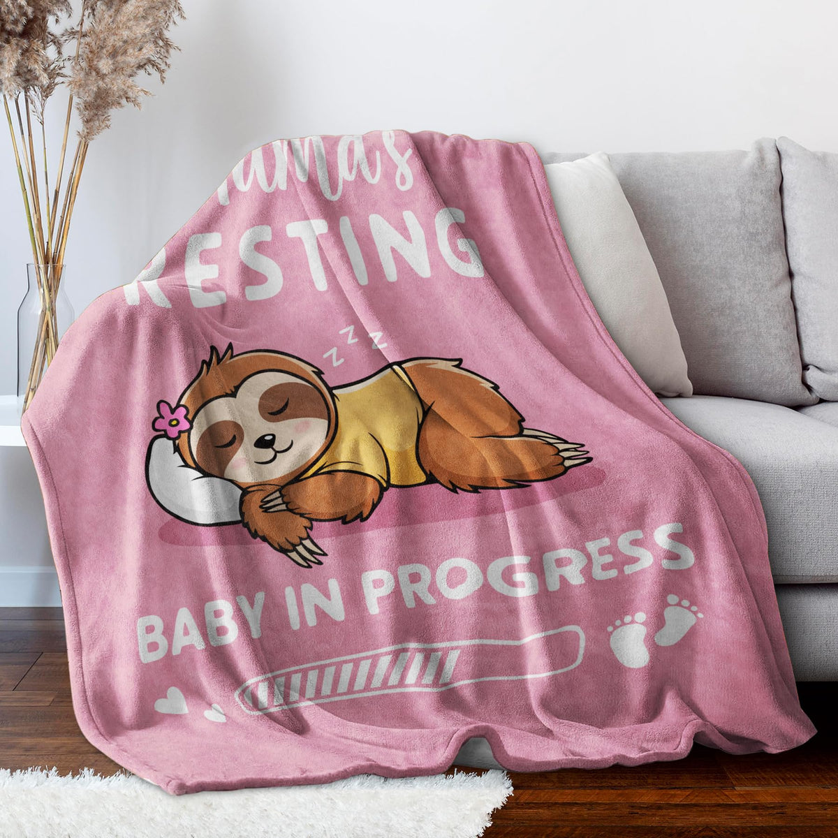 BeneCharm blanket featuring MAMA'S RESTING message for lighthearted encouragement