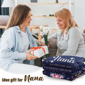 Vacuum-packed BeneCharm Nana Gifts blanket arrives clean and ready to gift.