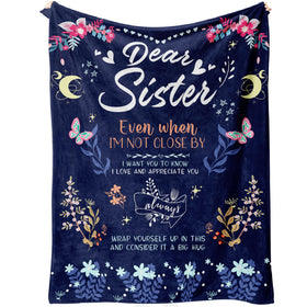 BeneCharm sister blanket with love words offering comforting warmth and support.